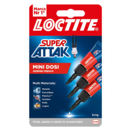 Super attak 'liquid' 3 pezzi da gr.1 - mini dosi Loctite