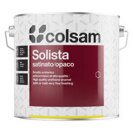 Smalto sintetico satinato 'solista' lt. 0,750 nero Colorificio sammarinese