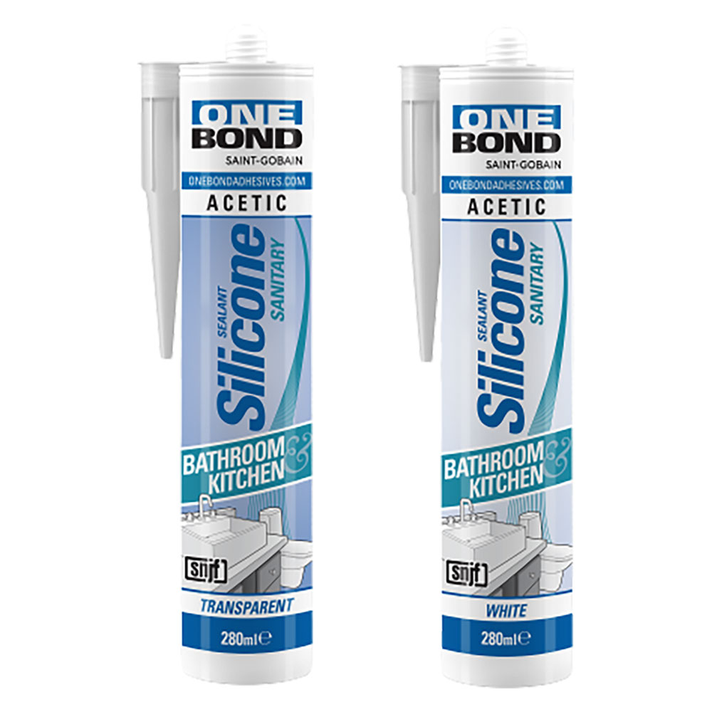 Silicone acetico per sanitari  bianco ml 280 Onebond