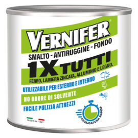 Vernice antiruggine acrilica 'vernifer 1 x tutti' ml. 500 - nero satinato (4604) Arexons