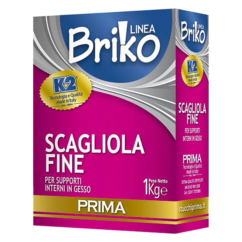 Scagliola fine in polvere ‘briko k2’ kg. 1 – scatola K2