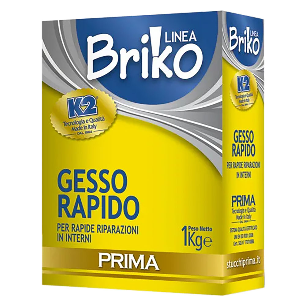 Gesso murario rapido ‘briko k2’ kg. 1 – scatola K2