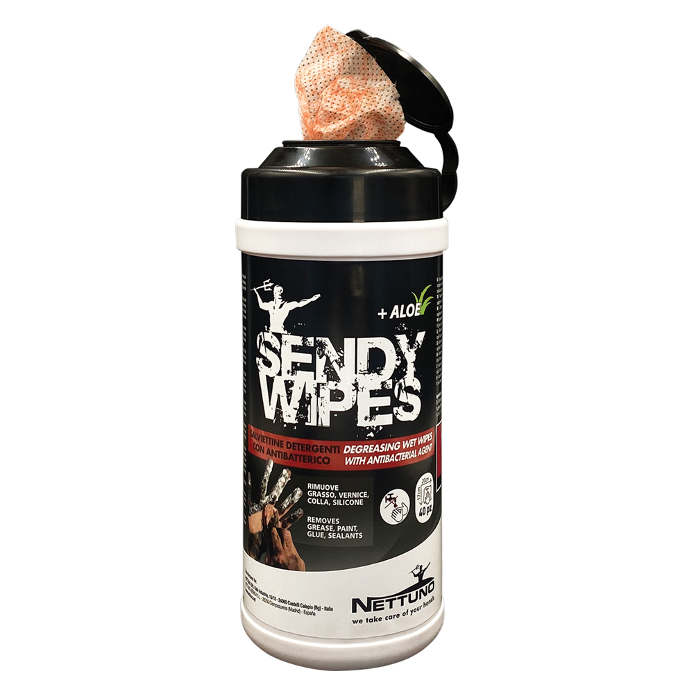 Salviette umidificate ‘sendy wipes’ 80 salviette – cm 19,5 x 26 Nettuno