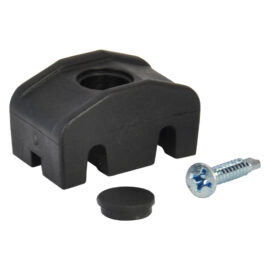 Piastrina di fissaggio in nylon colore nero Ferro bulloni