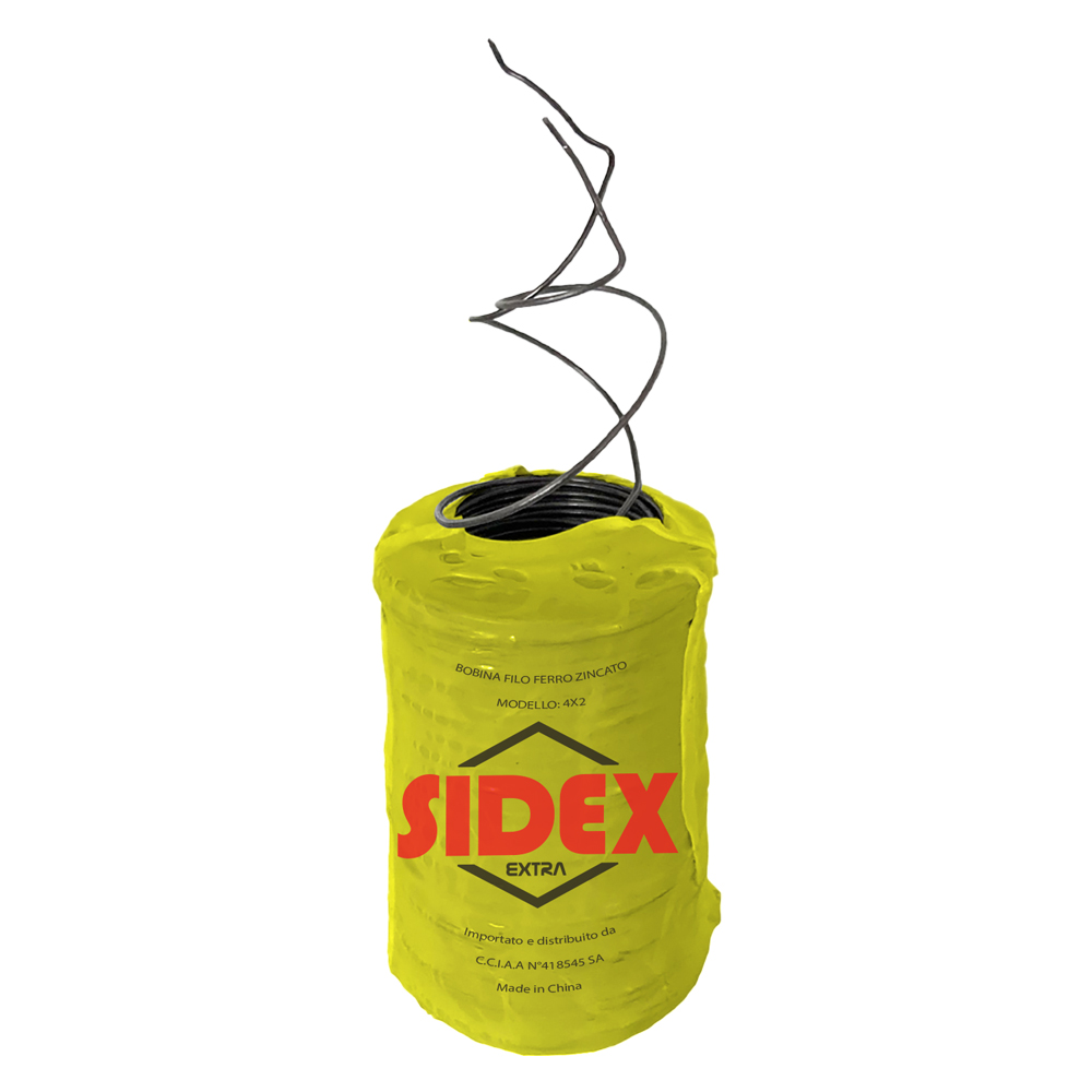 Bobina filo ferro zincato a 2 fili n. 4 x 2 Sidex