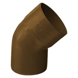 Curva 45° per tubo pluviale in pvc 45° Ø 80 (aperta) Senza marca