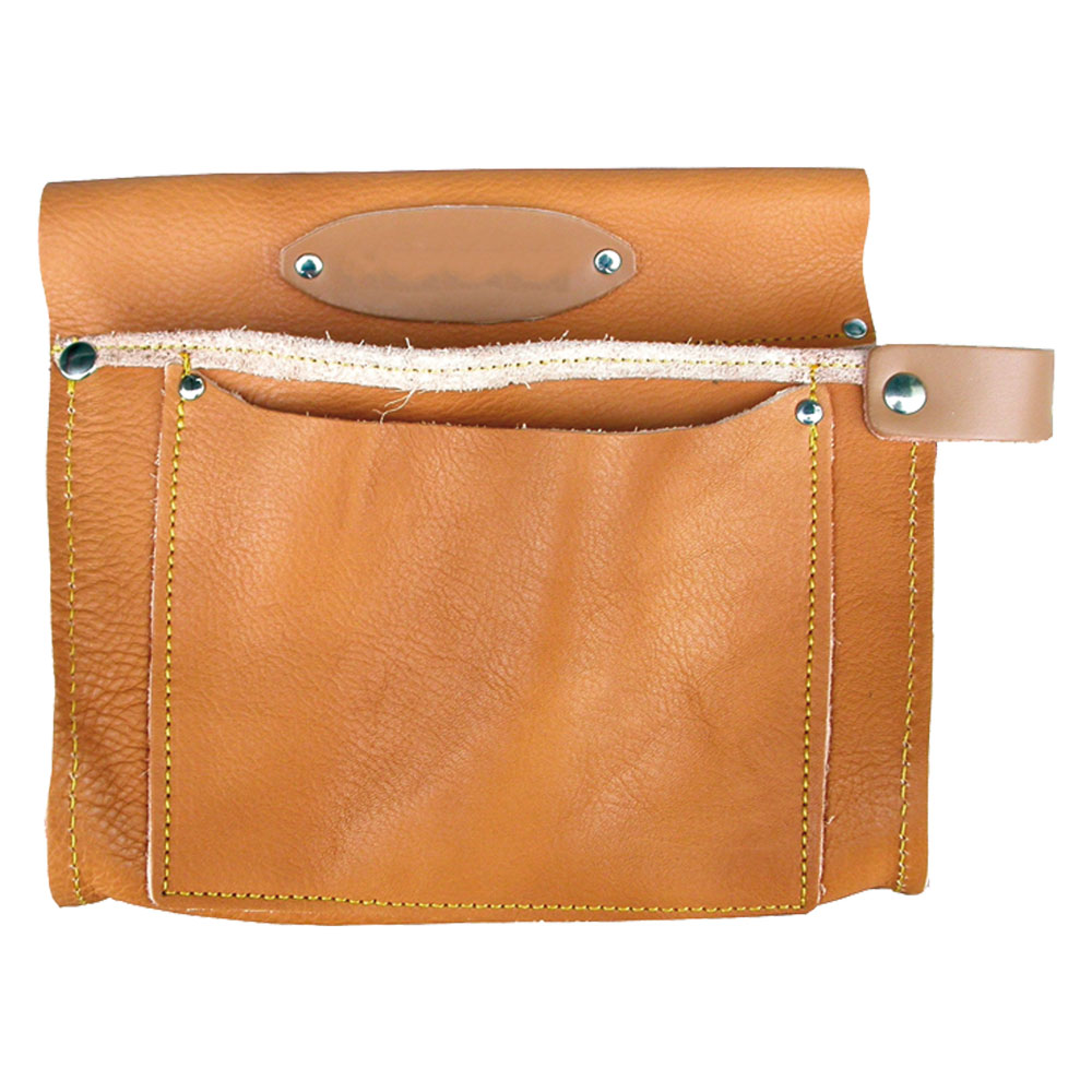 Borsa carpentiere cuoio/fiore 2 tasche Sidex