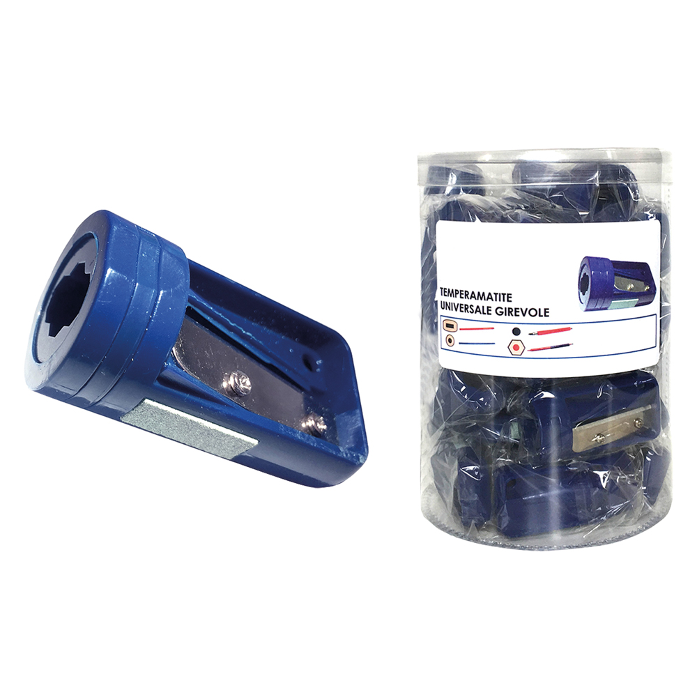 Tempera matite universale tipo girevole – cf. 24 pezzi Senza marca