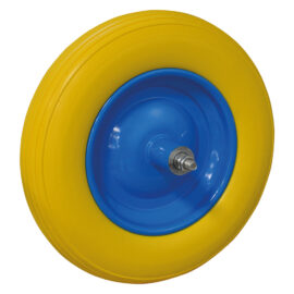 Ruota poliuretanica per carriola int. mm 125 - perno corto Senza marca