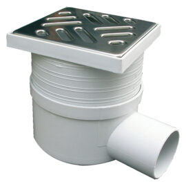 Chiusino sifonato telescopico cm 15 x 15 x h.7-11 - attacco Ø 50 mm Senza marca