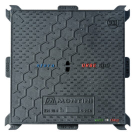 Chiusino in ghisa c250 urbe - 50 x 50 - kg 21 Montini