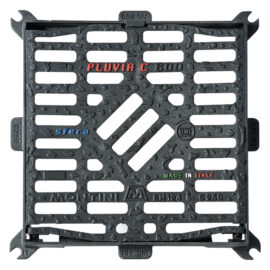 Caditoia in ghisa 'pluvia c' 60 x 60 - kg 32 Montini