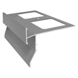 Gocciolatoio per balconi/terrazze 'top' in alluminio satinato - largh. 95 mm / lungh. 2,7 mt Senza marca