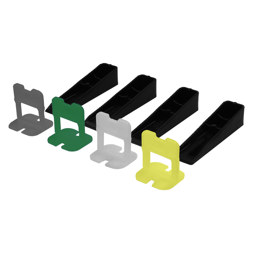 Base livellante con feritoia per cuneo  fuga 0,5 mm – colore verde Made in italy