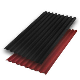Lastra bitumata monostrato colorata 'base' colore nero - cm. 85,5 x 200 Onduline