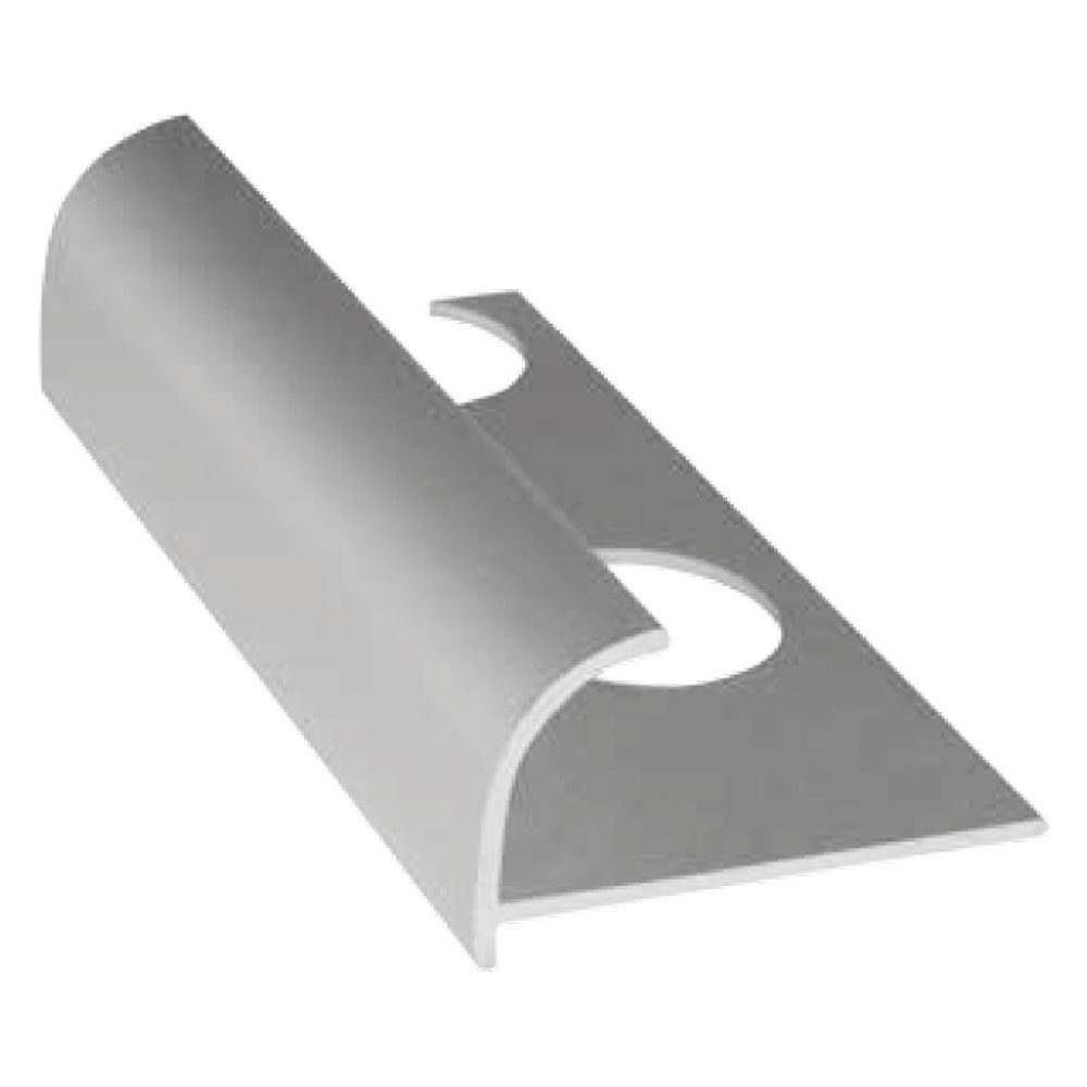 Profilo jolly per piastrelle bordi arrotondati mm 10 cm 250 lucido Senza marca