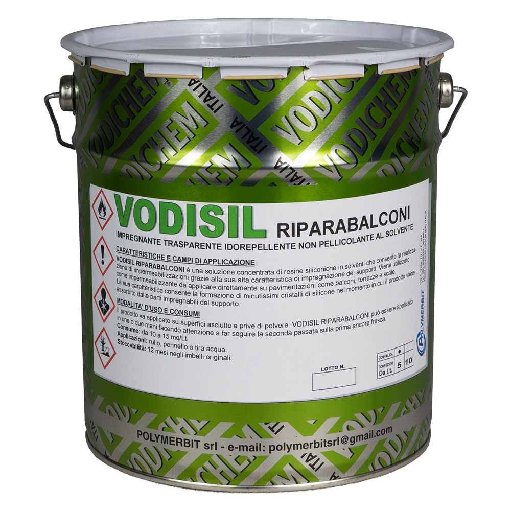 Resina siliconica ‘vodisil riparabalconi’ lt. 1 – trasparente Vodichem