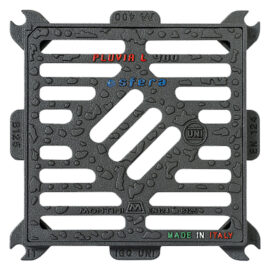 Caditoia in ghisa 'pluvia light' pluvia light - 30 x 30 - kg 5,3 Montini