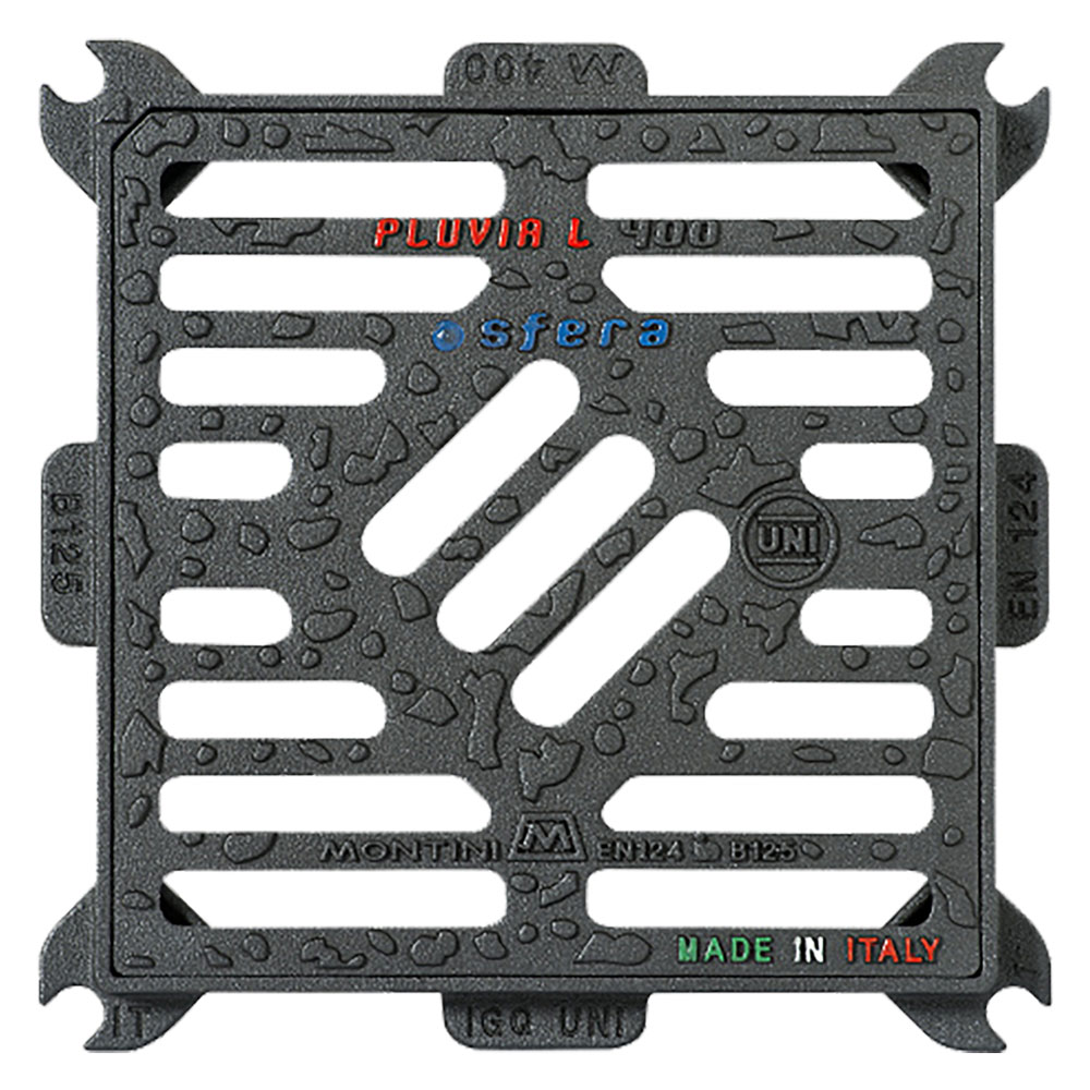 Caditoia in ghisa ‘pluvia light’ pluvia light – 30 x 30 – kg 5,3 Montini