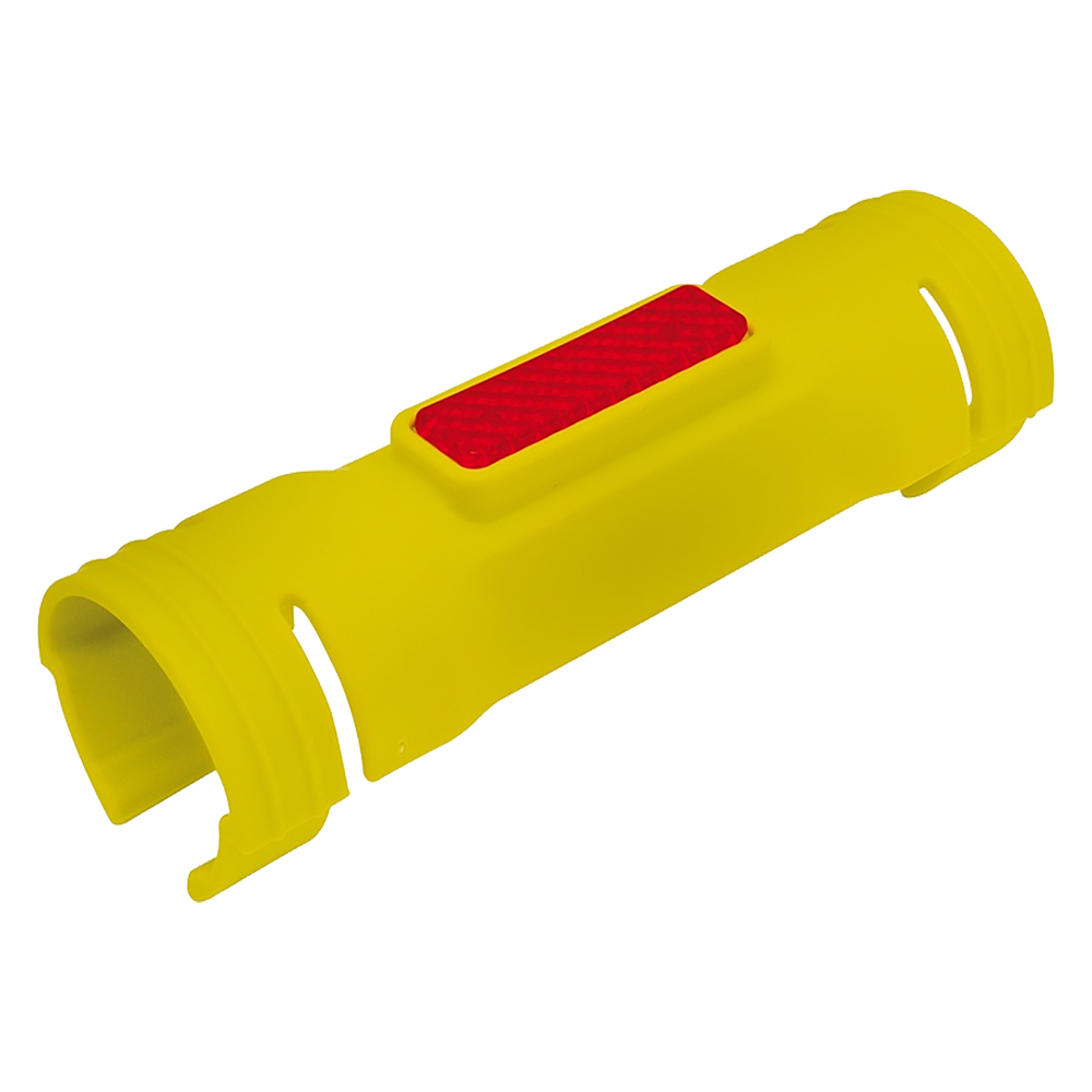 Copritubo di segnalazione per ponteggi a doppio anello cm 20 x 6,5 Tacchini