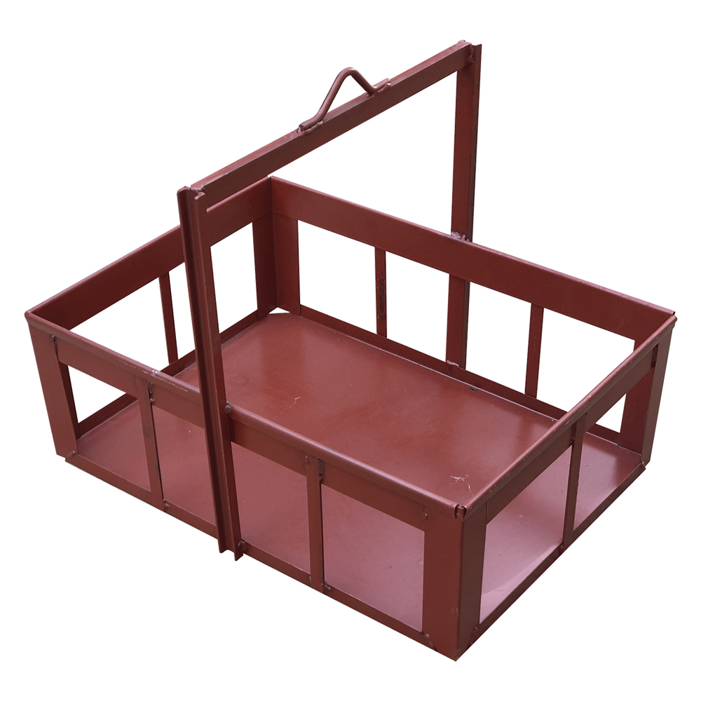 Cesta portamattoni 50 x 75 x h 30 x h. tot.62 manico ribaltabile Senza marca