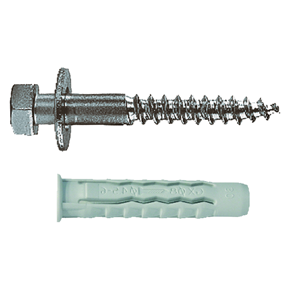 Tassello nylon ‘gxvm’ gx 10 vm – 10 x 50 – vite 7 x 60 G&b