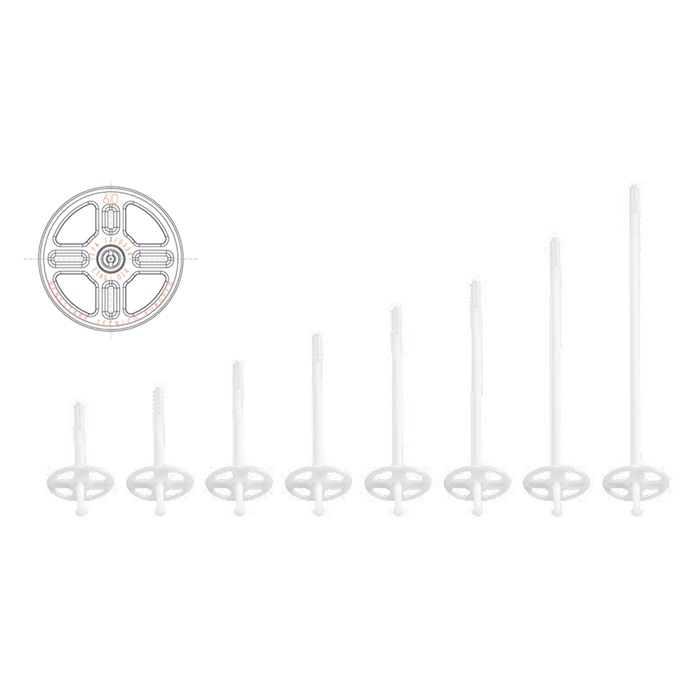 Tassello pannelli isolanti con chiodo polietilene lunghezza mm 110 Senza marca