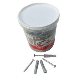 Tassello nylon con vite 'uv' Ø 6 x 30 + vite 4,5 x 40mm (250 pz) Fischer