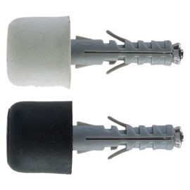 Tassello con fermaporta sb  9/12 Ø 9 x 40 mm - bianco Fischer