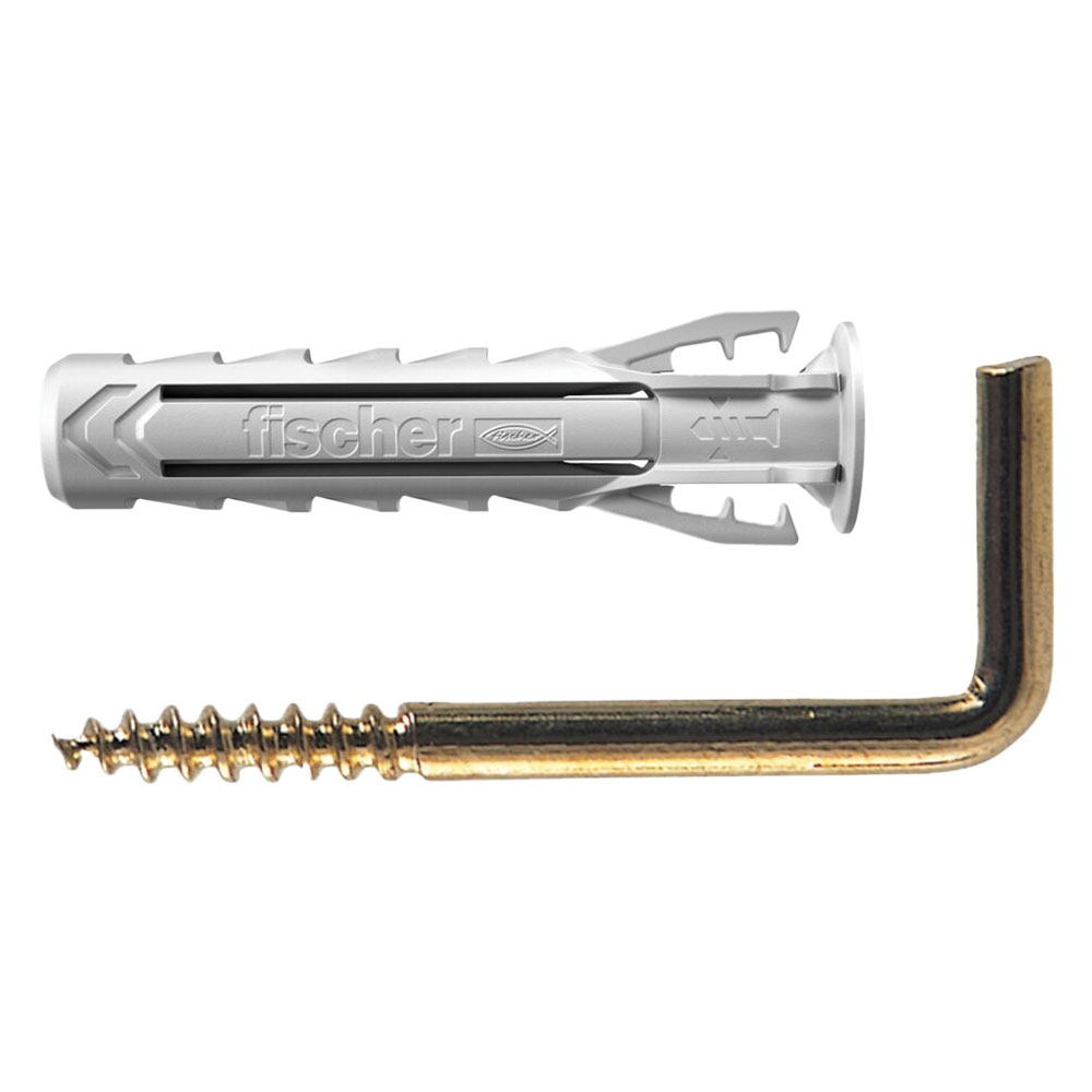 Tassello nylon con gancio appendi quadro ‘sx plus 4g gold’ Ø 4 x 20 mm Fischer