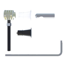 Fissaggio nascosto per sanitari sospesi con accesso dal basso 'wb9 b tu' carico fino a 400 kg Fischer