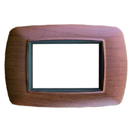 Placca effetto legno chiaro 'life' 4 posti - 2984/lc Feb