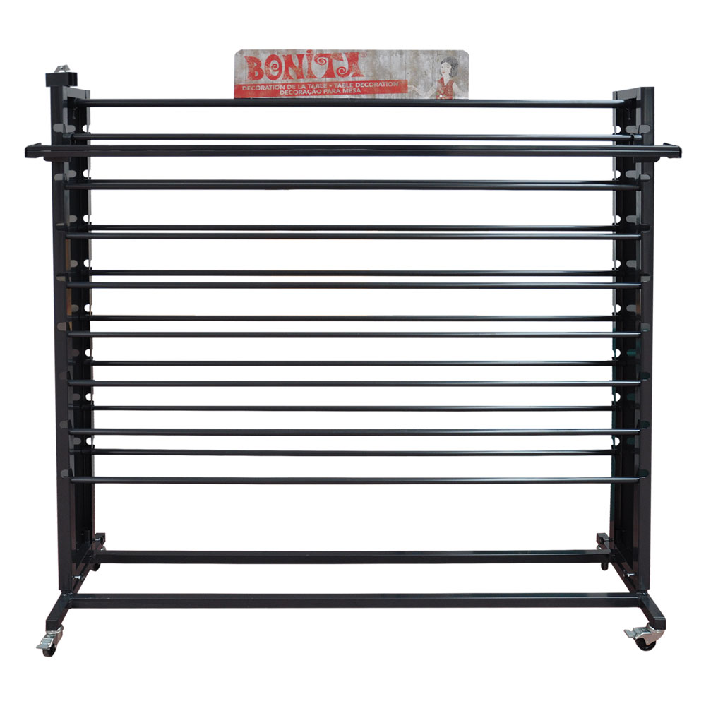 Espositore per tovagliato con taglierina – cm. 50 (l)  x 55 (p) x 140 (h) Senza marca