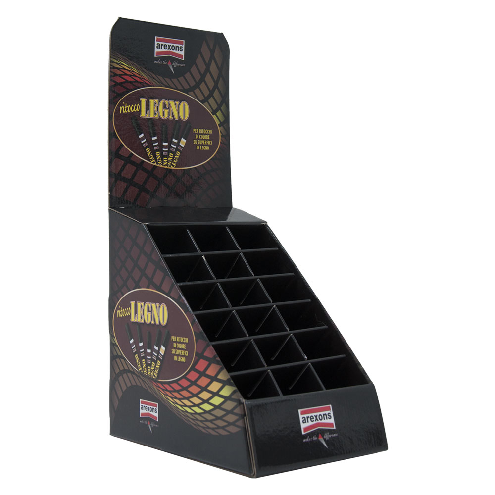 Espositore pennarelli indelebili fornito vuoto Arexons