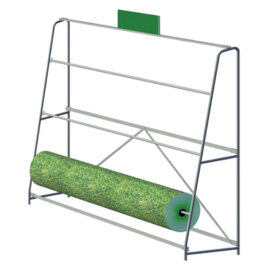 Espositore per bobine prato cm 246 x 58 x h 210 capacità 3 rot. Senza marca