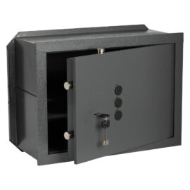 Cassaforte con chiave e combinazione '82210' cm 36 x 24 x 20 - 2 catenacci Cisa