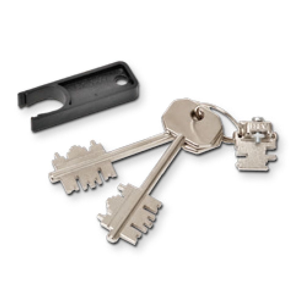 Blocchetto con tre chiavi chiavi diritte mm. 116 Dierre