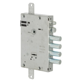 Serratura elettrica da applicare triplice per porte blindate art. 17515 e 64 -4 mand./4 caten. chiave lunga Cisa