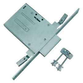 Serratura a doppia mappa da infilare per fascia art. 663 e 60 - scatola mm 113 x  82 Iseo