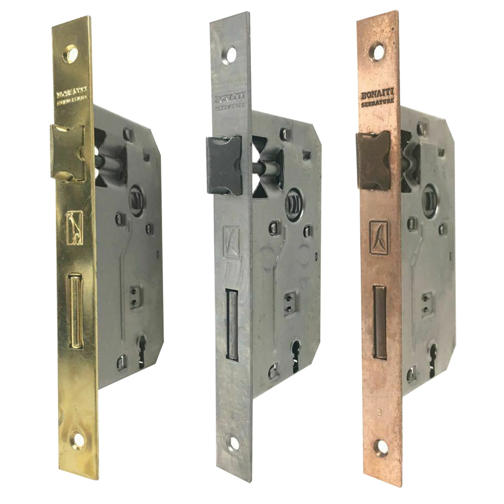 Serratura ‘patent’ b.q. bronzato verniciato e 30 Bonaiti