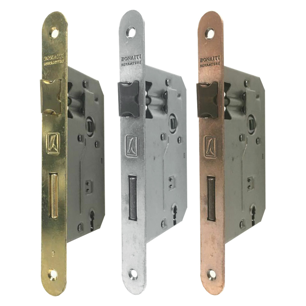 Serratura ‘patent’ b.t. bronzato verniciato e 35 Bonaiti