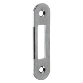 Contropiastra per serratura 'patent centro' b.t. cromo opaco - interasse 90 mm Bonaiti