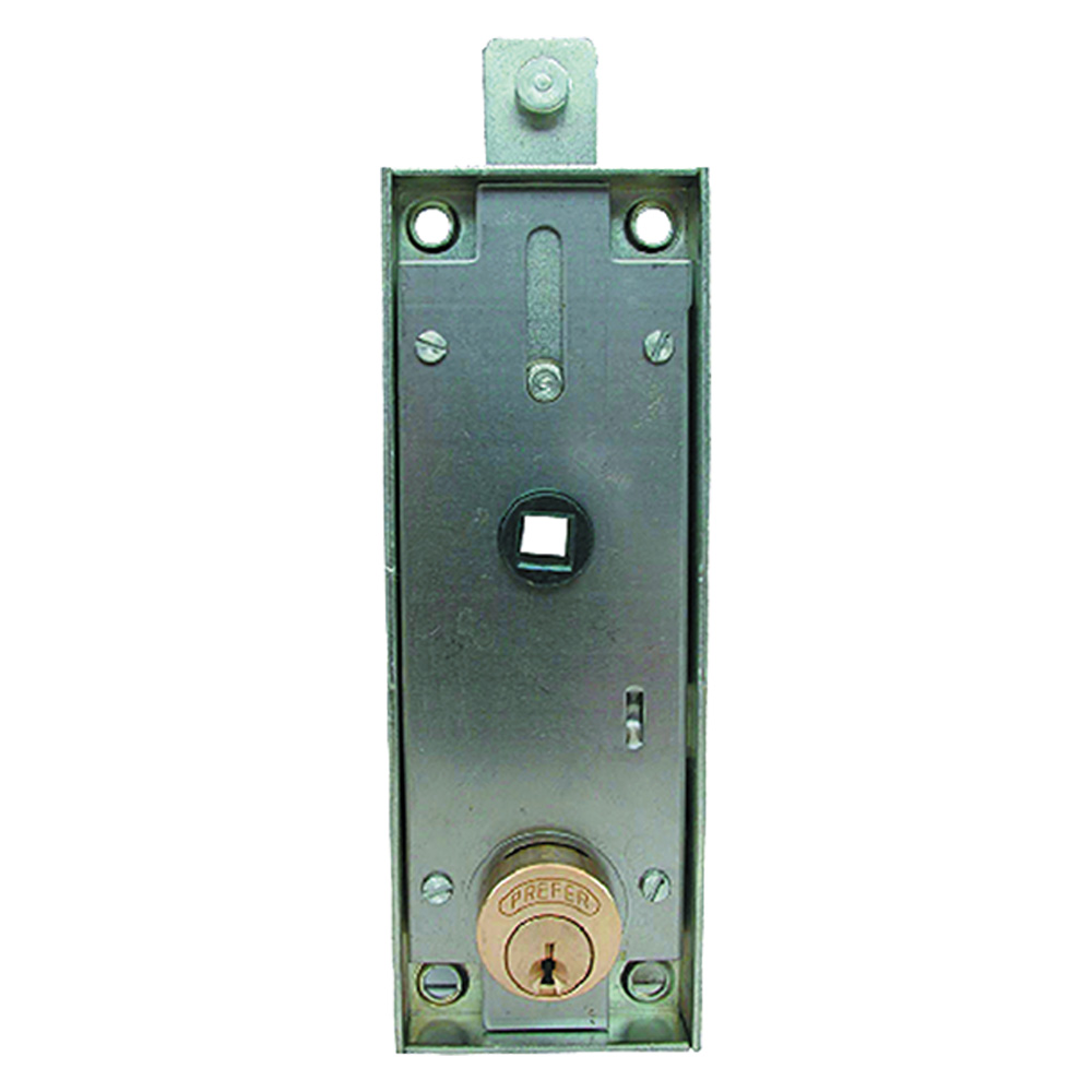 Serratura per porta basculante art. b551 cilindro tondo Prefer