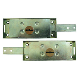 Serratura laterale per serranda art.8632 - dx doppia mappa - catenaccio diritto Prefer