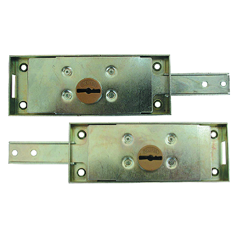 Serratura laterale per serranda art.8632 – dx doppia mappa – catenaccio diritto Prefer