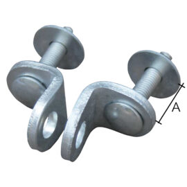 Occhiolo portalucchetto fisso - dist.perno/occhio mm.16 (a) Ibfm