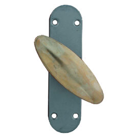 Cremonese per infissi metallici impugnatura in ferro ottonato Ibfm