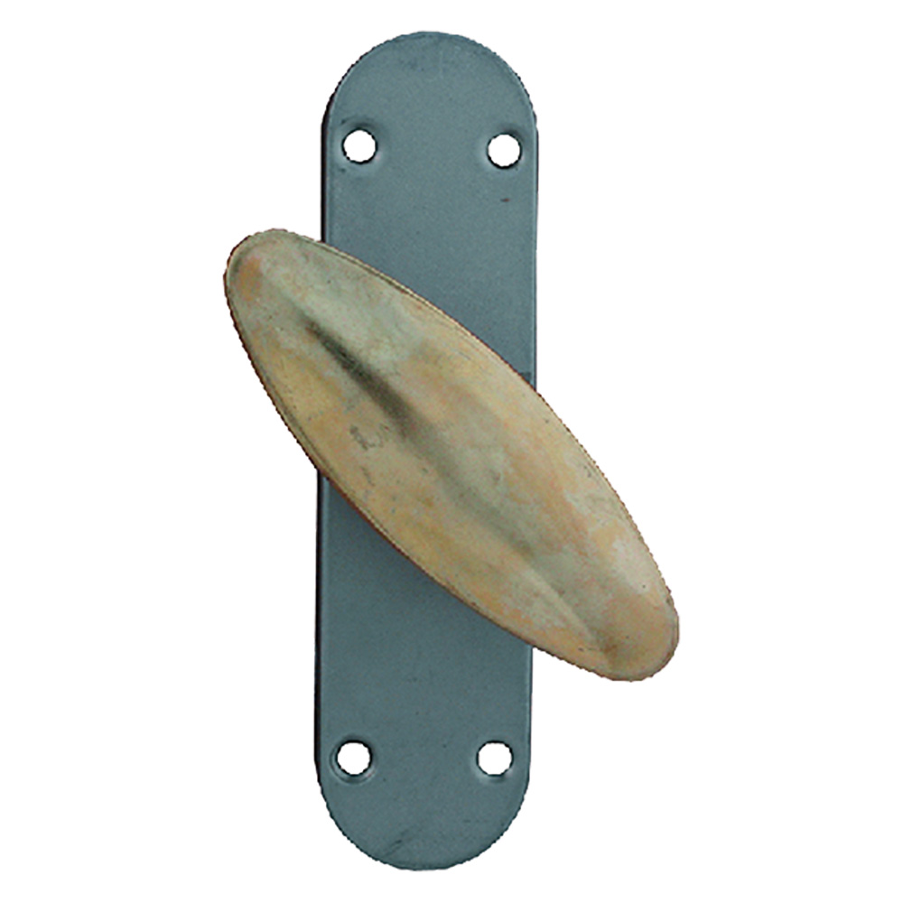 Cremonese per infissi metallici impugnatura in ferro ottonato Ibfm