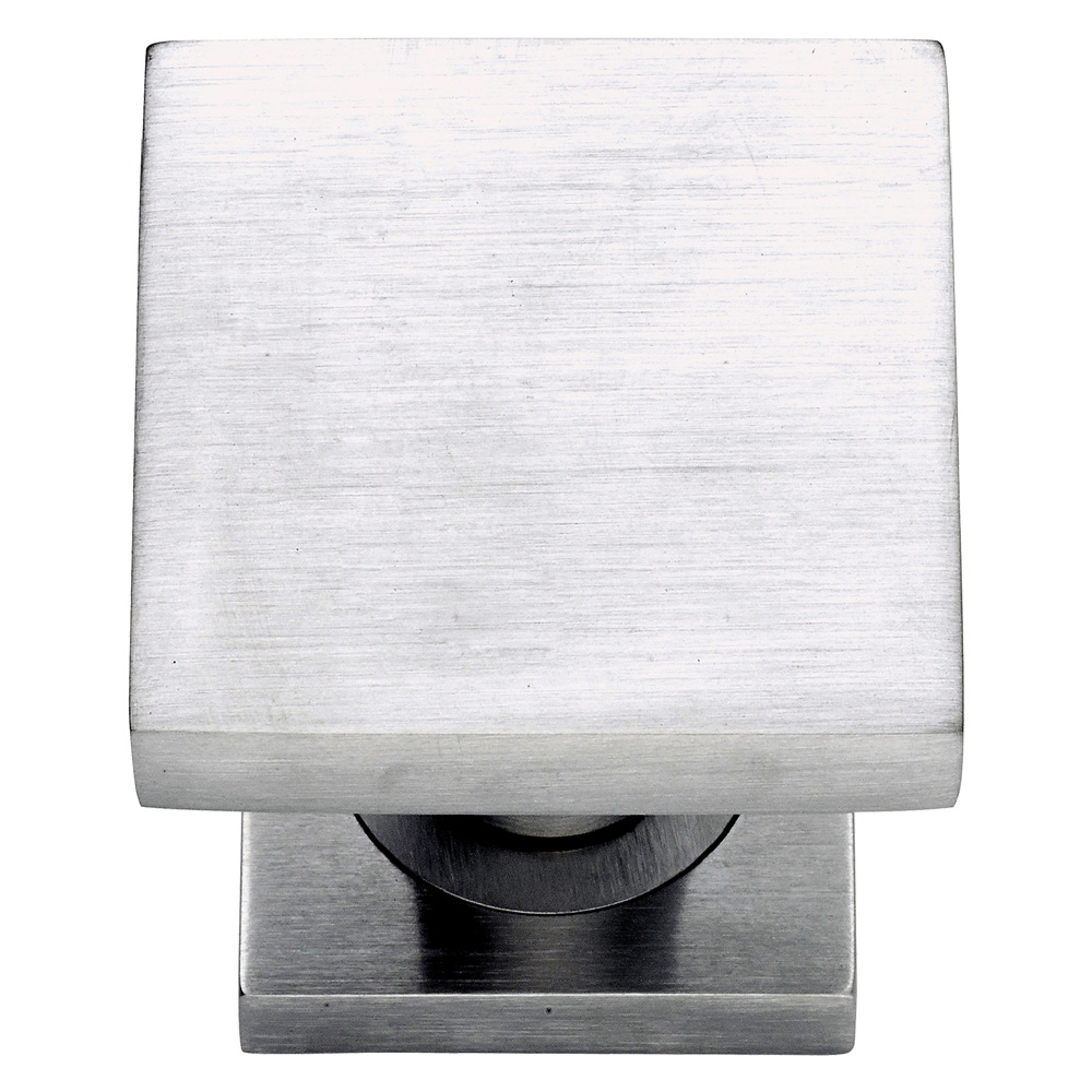 Pomolo quadro asti cromo satinato Forme