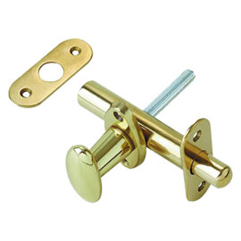 Pomolo ovale con catenaccio frontale mm 80  - finitura lucida Biennebi